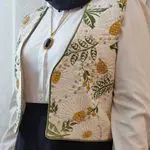 دوخت وست .جلیقه. لنین سوزن دوزی پیرهادی